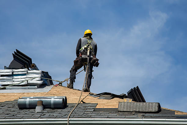 Professional Gutter Installation technician working in Springfield, OR